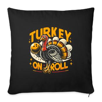 Funny bowling team bowler strike bowling club - Sofa pillowcase 17,3'' x 17,3'' (45 x 45 cm) - black - Front