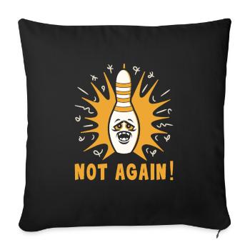Funny bowling team bowler strike bowling club - Sofa pillowcase 17,3'' x 17,3'' (45 x 45 cm) - black - Front