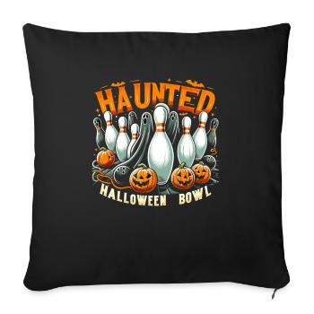 Funny bowling team bowler strike bowling club - Sofa pillowcase 17,3'' x 17,3'' (45 x 45 cm) - black - Front