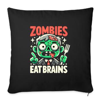 Horror Movie Fan Zombie Horror Classic - Sofa pillowcase 17,3'' x 17,3'' (45 x 45 cm) - black - Front