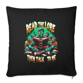 Horror Movie Fan Zombie Horror Classic - Sofa pillowcase 17,3'' x 17,3'' (45 x 45 cm) - black - Front