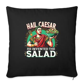 Jules César Histoire romaine Empire romain - Housse de coussin décorative 45 x 45 cm - noir - Devant