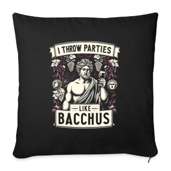 Jules César Histoire romaine Empire romain - Housse de coussin décorative 45 x 45 cm - noir - Devant