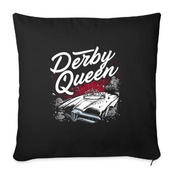 Derby de démonstration Derby de démolition Derby de démolition - Housse de coussin décorative 45 x 45 cm - noir - Devant