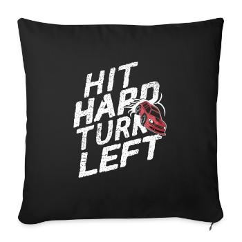 Derby de démonstration Derby de démolition Derby de démolition - Housse de coussin décorative 45 x 45 cm - noir - Devant