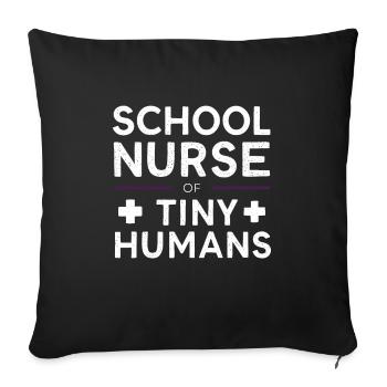 School Nurse Nursing Clinic Medical Stuff - Sofa pillowcase 17,3'' x 17,3'' (45 x 45 cm) - black - Front
