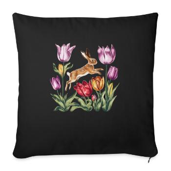 Ostara Eostre Equinox Witch Pagan Goddess Rituals - Sofa pillowcase 17,3'' x 17,3'' (45 x 45 cm) - black - Front