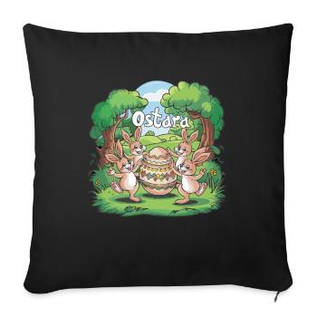 Ostara Eostre Equinox Witch Pagan Goddess Rituals - Sofa pillowcase 17,3'' x 17,3'' (45 x 45 cm) - black - Front