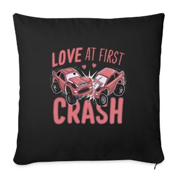 Derby de démonstration Derby de démolition Derby de démolition - Housse de coussin décorative 45 x 45 cm - noir - Devant