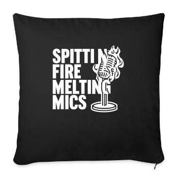 Poetry Slam Writer Poet Literature Slam Poetry Day - Sofa pillowcase 17,3'' x 17,3'' (45 x 45 cm) - black - Front