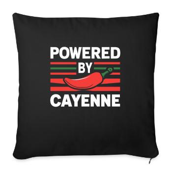 Amateurs de cuisine épicée, Chili Peppers Chef - Housse de coussin décorative 45 x 45 cm - noir - Devant
