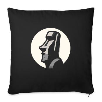 Petroglyph Rock Art Ancient Rock Drawing Indian - Sofa pillowcase 17,3'' x 17,3'' (45 x 45 cm) - black - Front