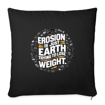 Geologie-steinjagd Achat-jäger-steinsammeln - Sofakissenbezug 45 x 45 cm - Schwarz - Vorne