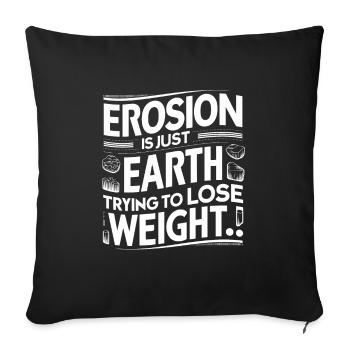 Geologie-steinjagd Achat-jäger-steinsammeln - Sofakissenbezug 45 x 45 cm - Schwarz - Vorne