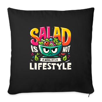 Musculation, Powerlifting, Haltération, Fitness - Housse de coussin décorative 45 x 45 cm - noir - Devant