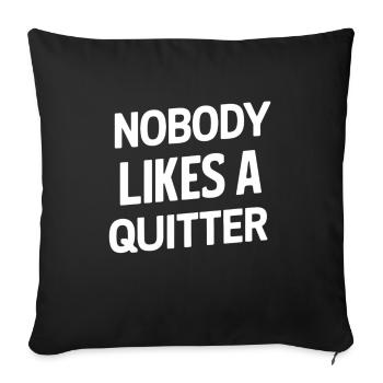 Recovery from alcohol dependence sobriety a a - Sofa pillowcase 17,3'' x 17,3'' (45 x 45 cm) - black - Front