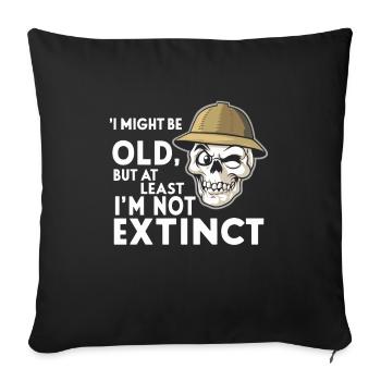 Archéologie Archéologue Exploration historique - Housse de coussin décorative 45 x 45 cm - noir - Devant