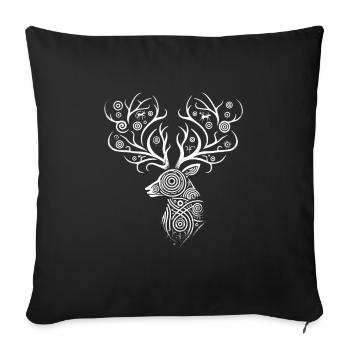 Petroglyph Rock Art Ancient Rock Drawing Indian - Sofa pillowcase 17,3'' x 17,3'' (45 x 45 cm) - black - Front
