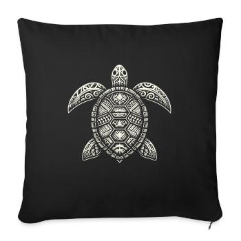 Petroglyph Rock Art Ancient Rock Drawing Indian - Sofa pillowcase 17,3'' x 17,3'' (45 x 45 cm) - black - Front