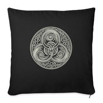 Petroglyph Rock Art Ancient Rock Drawing Indian - Sofa pillowcase 17,3'' x 17,3'' (45 x 45 cm) - black - Front
