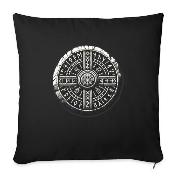 Petroglyph Rock Art Ancient Rock Drawing Indian - Sofa pillowcase 17,3'' x 17,3'' (45 x 45 cm) - black - Front