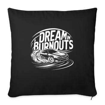 Auto-drift-rennen, Rennwagen-motorsport-drift - Sofakissenbezug 45 x 45 cm - Schwarz - Vorne