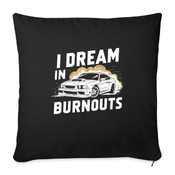 Auto-drift-rennen, Rennwagen-motorsport-drift - Sofakissenbezug 45 x 45 cm - Schwarz - Vorne