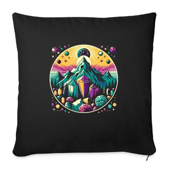 Geology Stone Hunt Agate Hunter Stone Collecting - Sofa pillowcase 17,3'' x 17,3'' (45 x 45 cm) - black - Front
