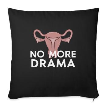 Hystérectomie pour restaurer la - Housse de coussin décorative 45 x 45 cm - noir - Devant