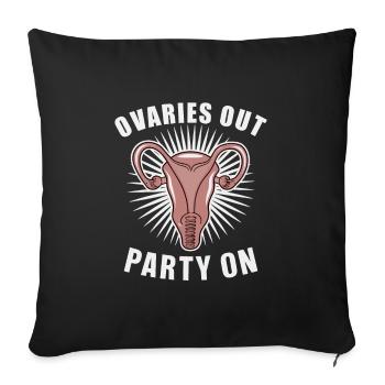 Hystérectomie pour restaurer la - Housse de coussin décorative 45 x 45 cm - noir - Devant