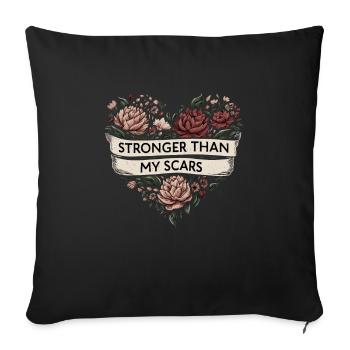 Hystérectomie pour restaurer la - Housse de coussin décorative 45 x 45 cm - noir - Devant