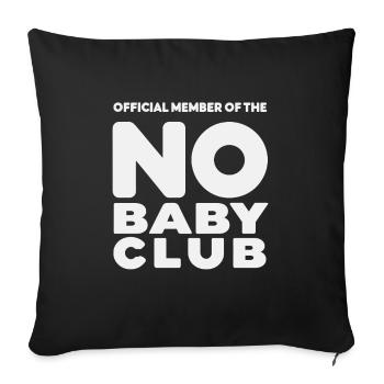 Hystérectomie pour restaurer la - Housse de coussin décorative 45 x 45 cm - noir - Devant