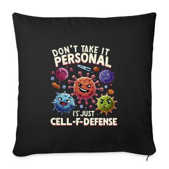 Microbiologiste Microbiologie Laboratoire Biologie des staphylocoques - Housse de coussin décorative 45 x 45 cm - noir - Devant