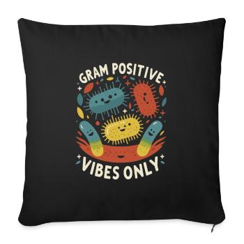 Microbiologist Microbiology Lab Staph Biology - Sofa pillowcase 17,3'' x 17,3'' (45 x 45 cm) - black - Front