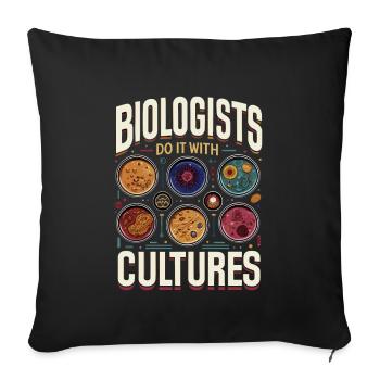 Microbiologist Microbiology Lab Staph Biology - Sofakissenbezug 45 x 45 cm - Schwarz - Vorne