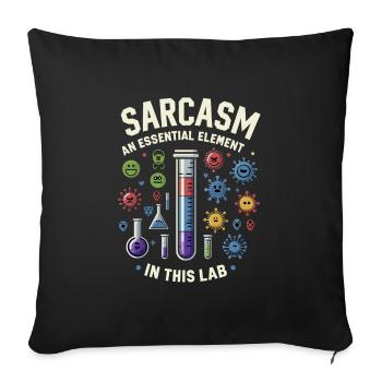 Microbiologist Microbiology Lab Staph Biology - Sofa pillowcase 17,3'' x 17,3'' (45 x 45 cm) - black - Front