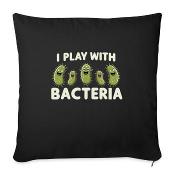 Microbiologist Microbiology Lab Staph Biology - Sofa pillowcase 17,3'' x 17,3'' (45 x 45 cm) - black - Front
