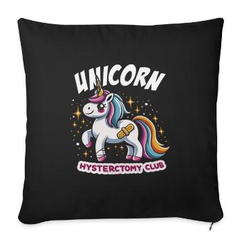 Hystérectomie pour restaurer la - Housse de coussin décorative 45 x 45 cm - noir - Devant