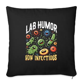 Microbiologist Microbiology Lab Staph Biology - Sofakissenbezug 45 x 45 cm - Schwarz - Vorne