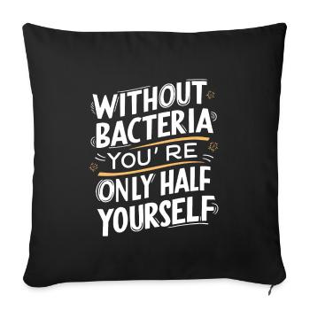 Microbiologist Microbiology Lab Staph Biology - Sofa pillowcase 17,3'' x 17,3'' (45 x 45 cm) - black - Front