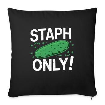 Microbiologist Microbiology Lab Staph Biology - Sofakissenbezug 45 x 45 cm - Schwarz - Vorne