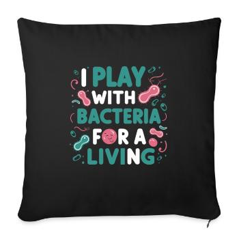 Microbiologist Microbiology Lab Staph Biology - Sofakissenbezug 45 x 45 cm - Schwarz - Vorne