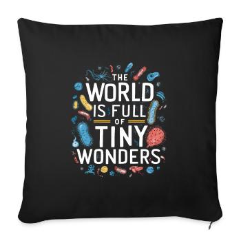 Microbiologist Microbiology Lab Staph Biology - Sofa pillowcase 17,3'' x 17,3'' (45 x 45 cm) - black - Front