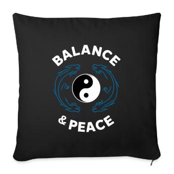 Kung Fu Chinesisches Kung Fu Asiatisches Kung Fu - Sofakissenbezug 45 x 45 cm - Schwarz - Vorne