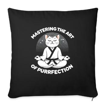 Kung Fu Chinesisches Kung Fu Asiatisches Kung Fu - Sofakissenbezug 45 x 45 cm - Schwarz - Vorne