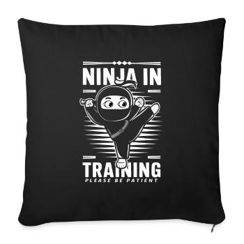 Kung Fu Chinesisches Kung Fu Asiatisches Kung Fu - Sofakissenbezug 45 x 45 cm - Schwarz - Vorne