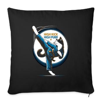 Kung Fu Chinesisches Kung Fu Asiatisches Kung Fu - Sofakissenbezug 45 x 45 cm - Schwarz - Vorne