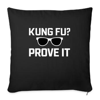 Kung Fu Kung Fu Chinois Kung Fu Asiatique - Housse de coussin décorative 45 x 45 cm - noir - Devant