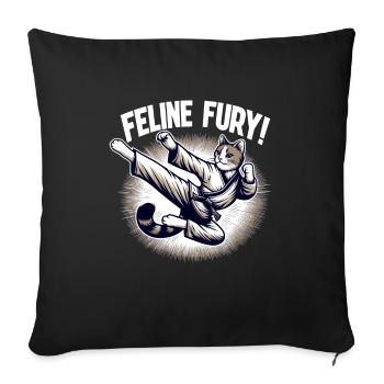 Kung Fu Chinesisches Kung Fu Asiatisches Kung Fu - Sofakissenbezug 45 x 45 cm - Schwarz - Vorne