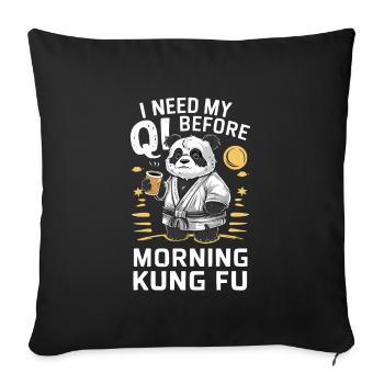 Kung Fu Chinesisches Kung Fu Asiatisches Kung Fu - Sofakissenbezug 45 x 45 cm - Schwarz - Vorne